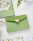 "Maud" - Faire-part de mariage fleuris élégant et romantique avec dorure or et wax seal – Wedding stationery - Création Luxe Carterie Studio