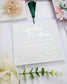 "Mélia" - Faire-part de mariage fleuris élégant et romantique avec dorure or - Wedding stationery - Création Luxe Carterie Studio