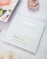 "Mélia" - Faire-part de mariage fleuris élégant et romantique avec dorure or - Wedding stationery - Création Luxe Carterie Studio