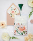 "Mélia" - Faire-part de mariage fleuris élégant et romantique avec dorure or - Wedding stationery - Création Luxe Carterie Studio