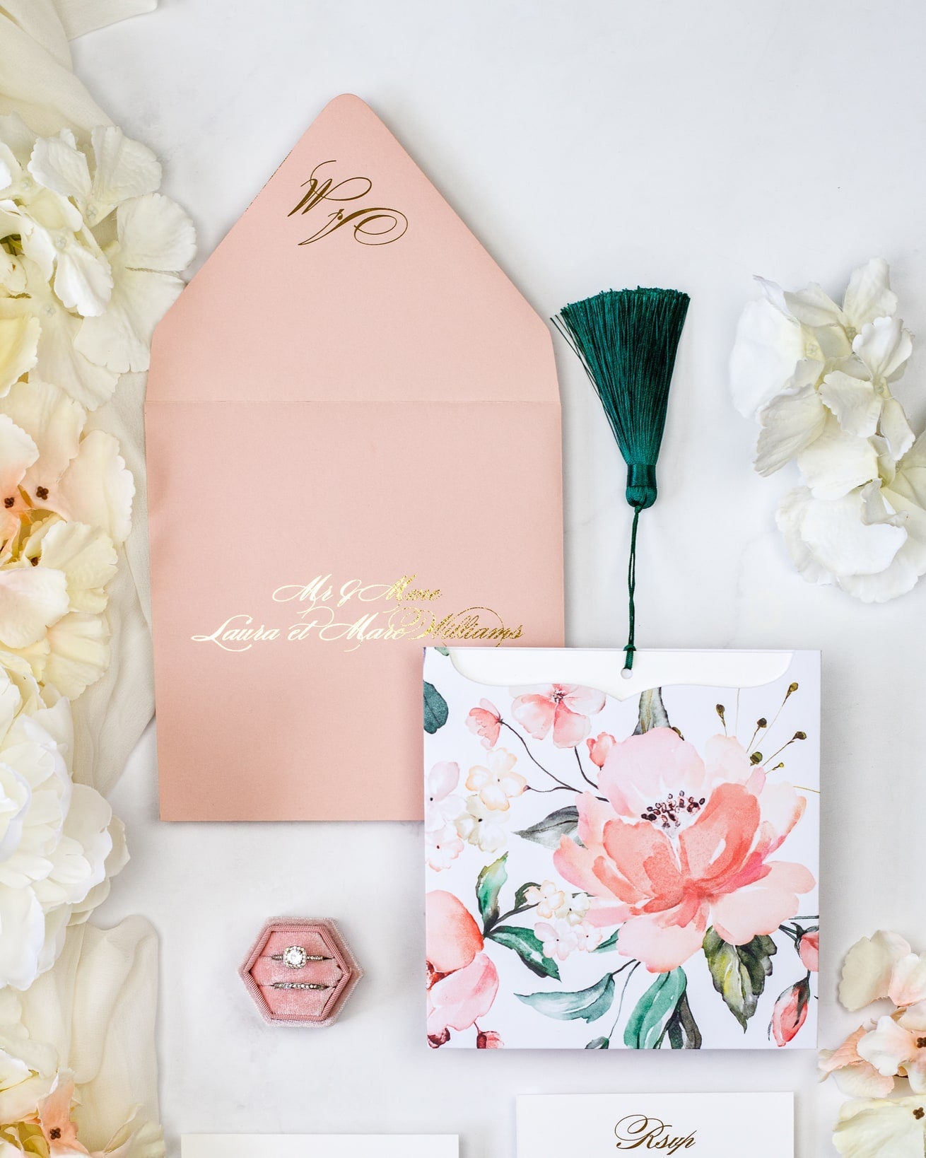 Mélia - Echantillon - Faire - part - Luxe Carterie Studio