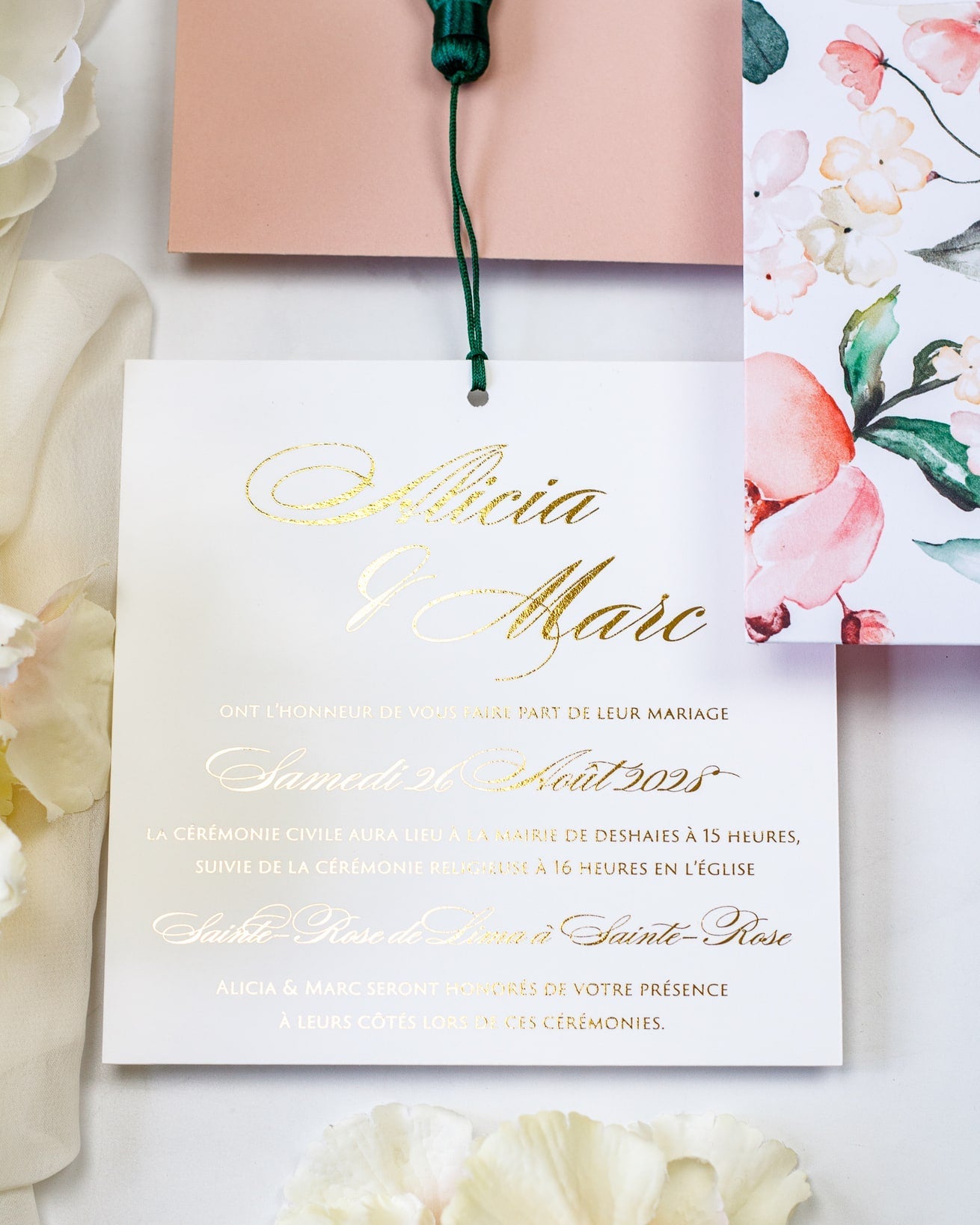 Mélia - Echantillon - Faire - part - Luxe Carterie Studio