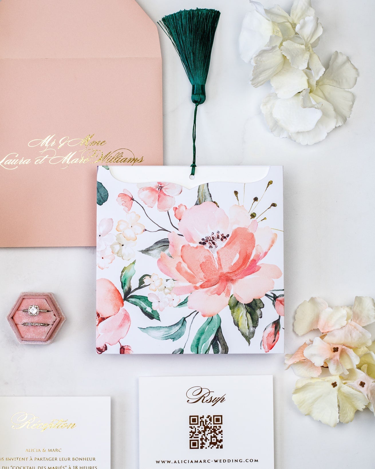 Mélia - Echantillon - Faire - part - Luxe Carterie Studio