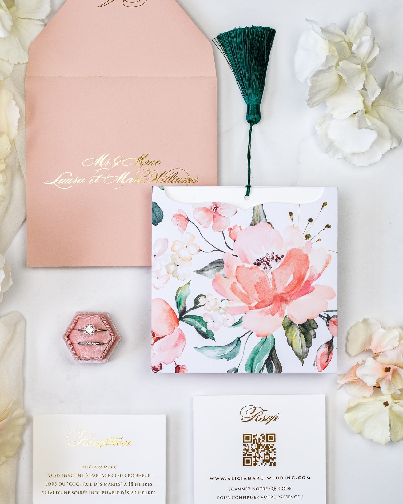Mélia - Echantillon - Faire - part - Luxe Carterie Studio