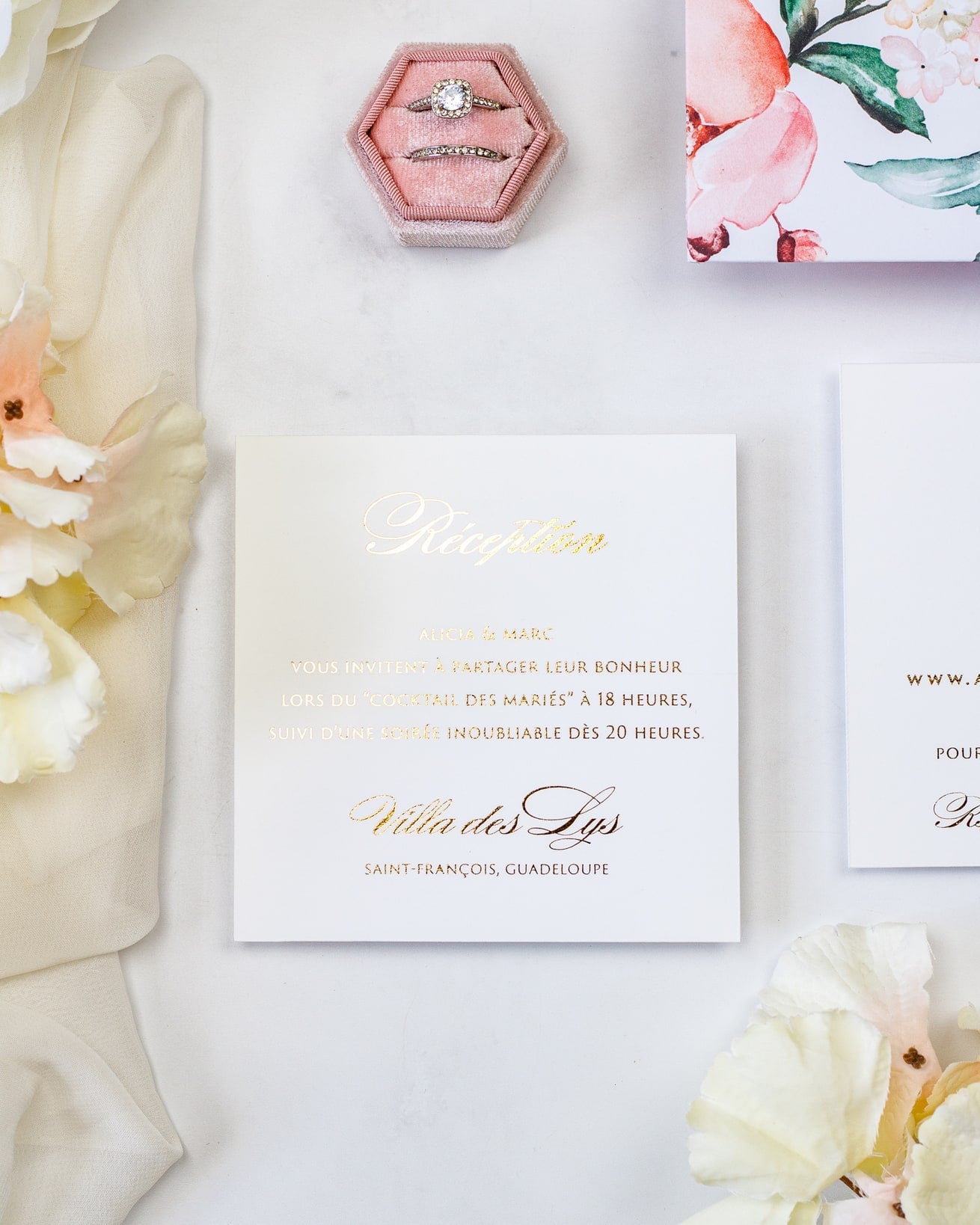 Mélia - Echantillon - Faire - part - Luxe Carterie Studio