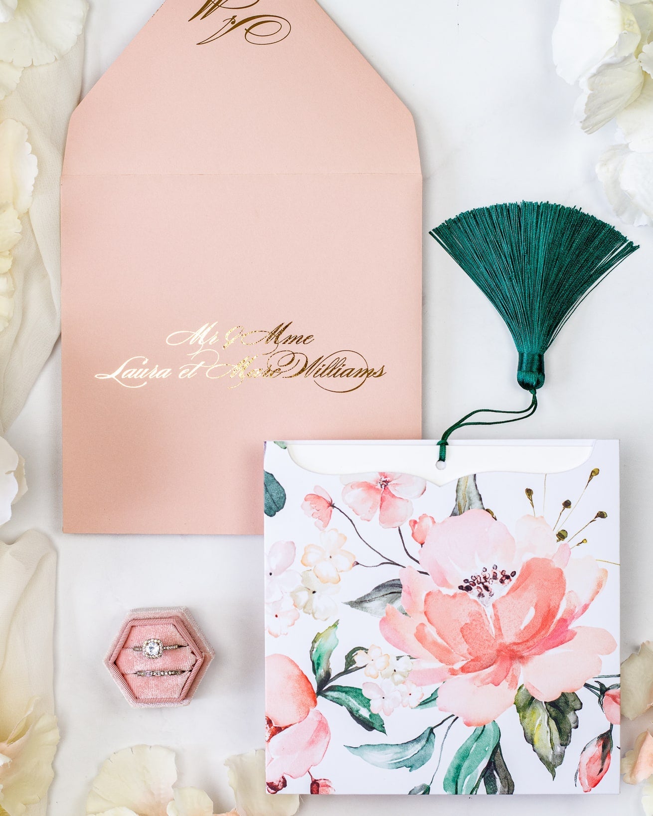 Mélia - Echantillon - Faire - part - Luxe Carterie Studio