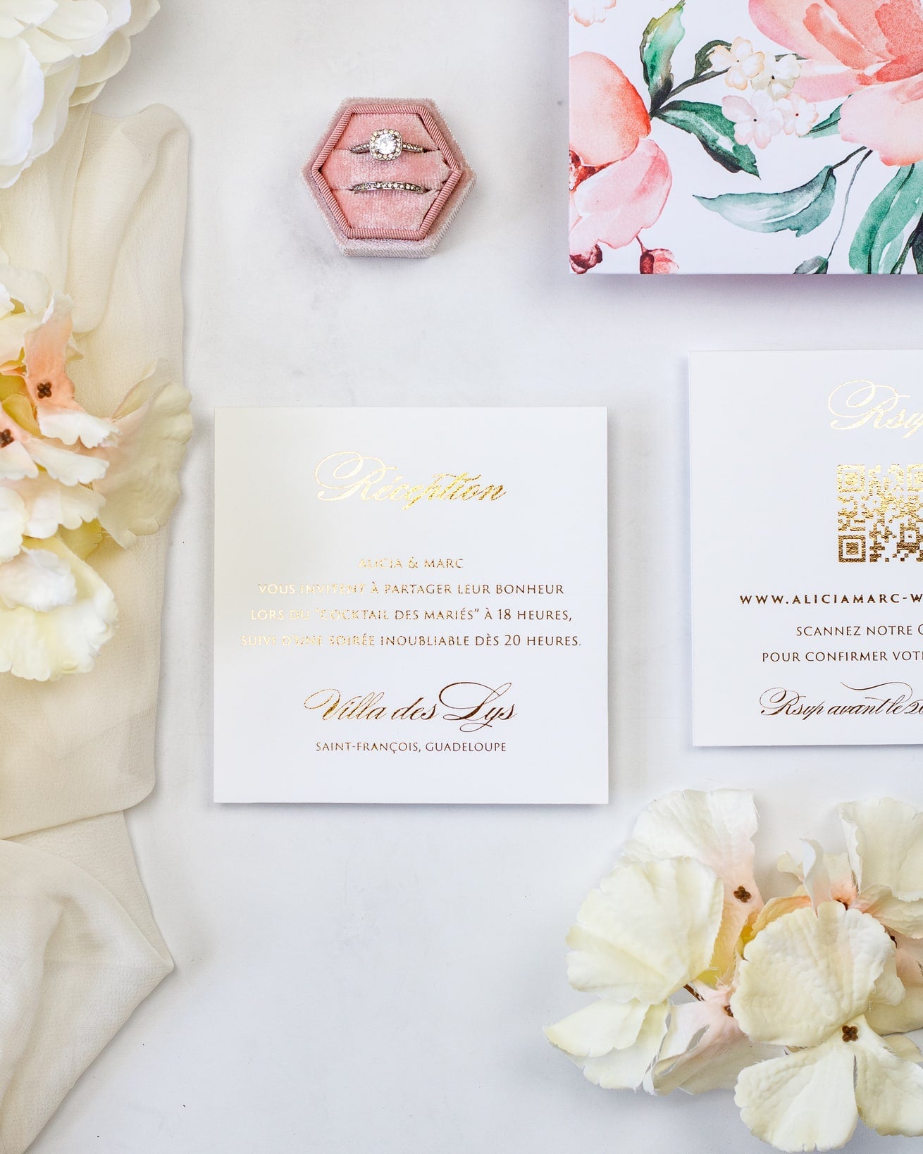 Mélia - Echantillon - Faire - part - Luxe Carterie Studio