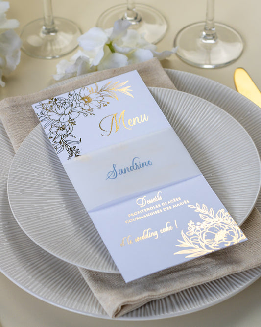 Kénia - menu & marque-place