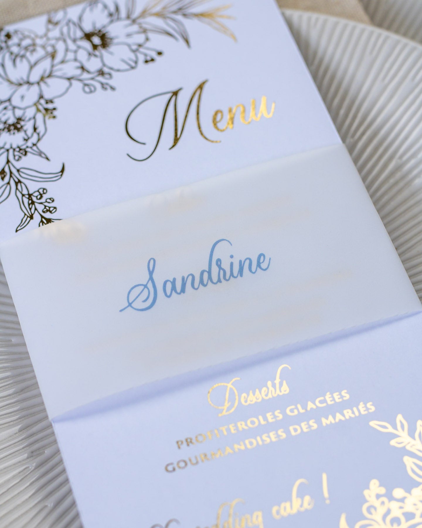 Kénia - menu & marque-place