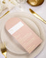 "Mina" - Menu de mariage chic et élégant avec dorure or pour réception de mariage – Papeterie de mariage - Wedding stationery - Création Luxe Carterie Studio