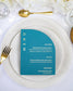 "Molly" - Menu de mariage chic et élégant avec dorure or pour réception de mariage – Papeterie de mariage - Wedding stationery - Création Luxe Carterie Studio