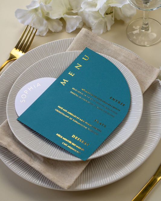 Molly - menu & marque - place - Menu - Luxe Carterie Studio