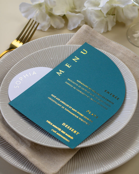 Molly - menu & marque - place - Menu - Luxe Carterie Studio