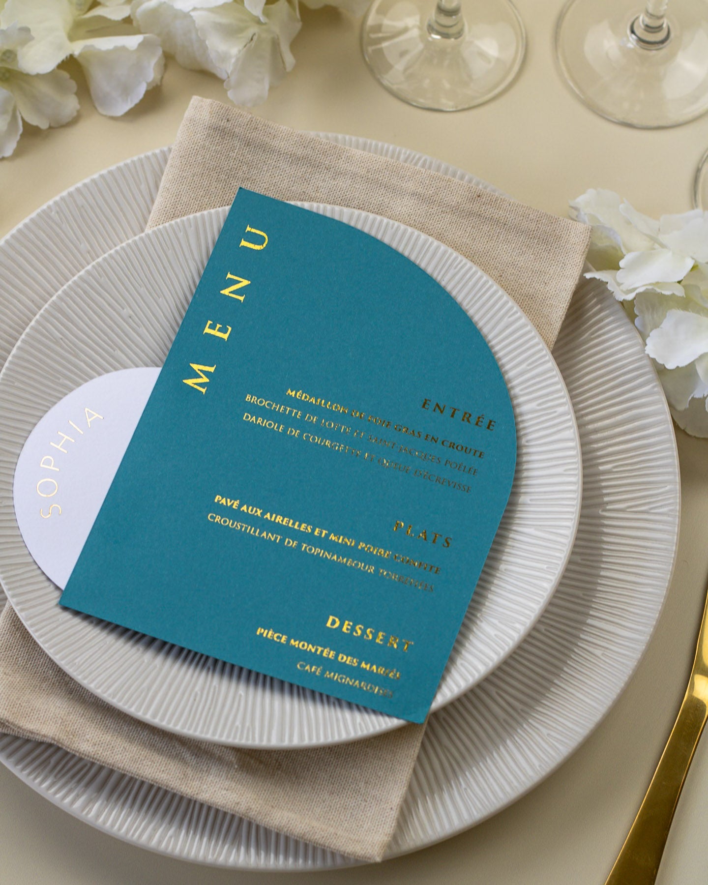 Molly - menu & marque - place - Menu - Luxe Carterie Studio