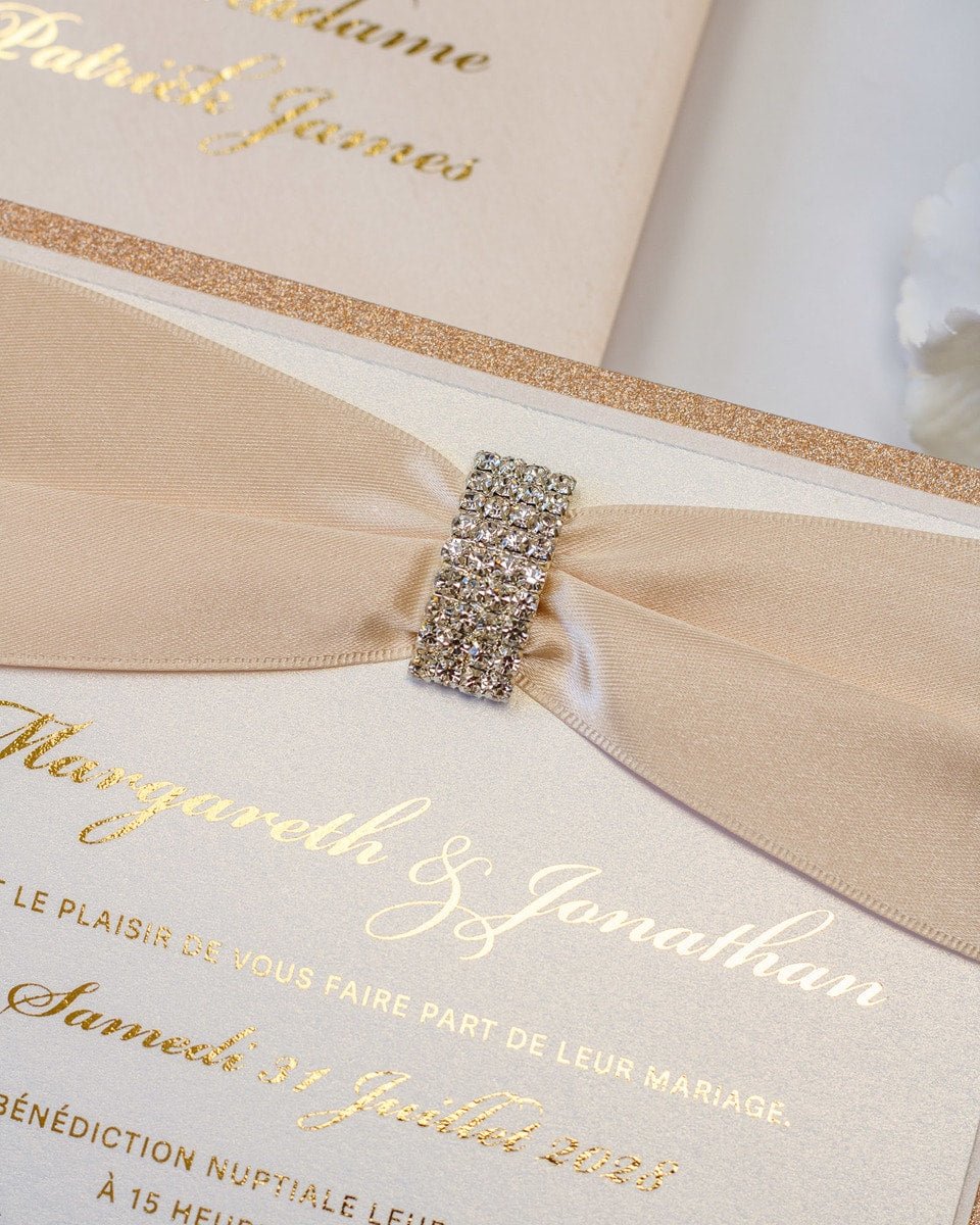 Myosotis - Faire - part - Faire - part seul - Sans enveloppe - Luxe Carterie Studio
