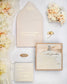 "Myosotis" - Faire-part de mariage chic, élégant et romantique avec dorure or - Wedding stationery - Création Luxe Carterie Studio