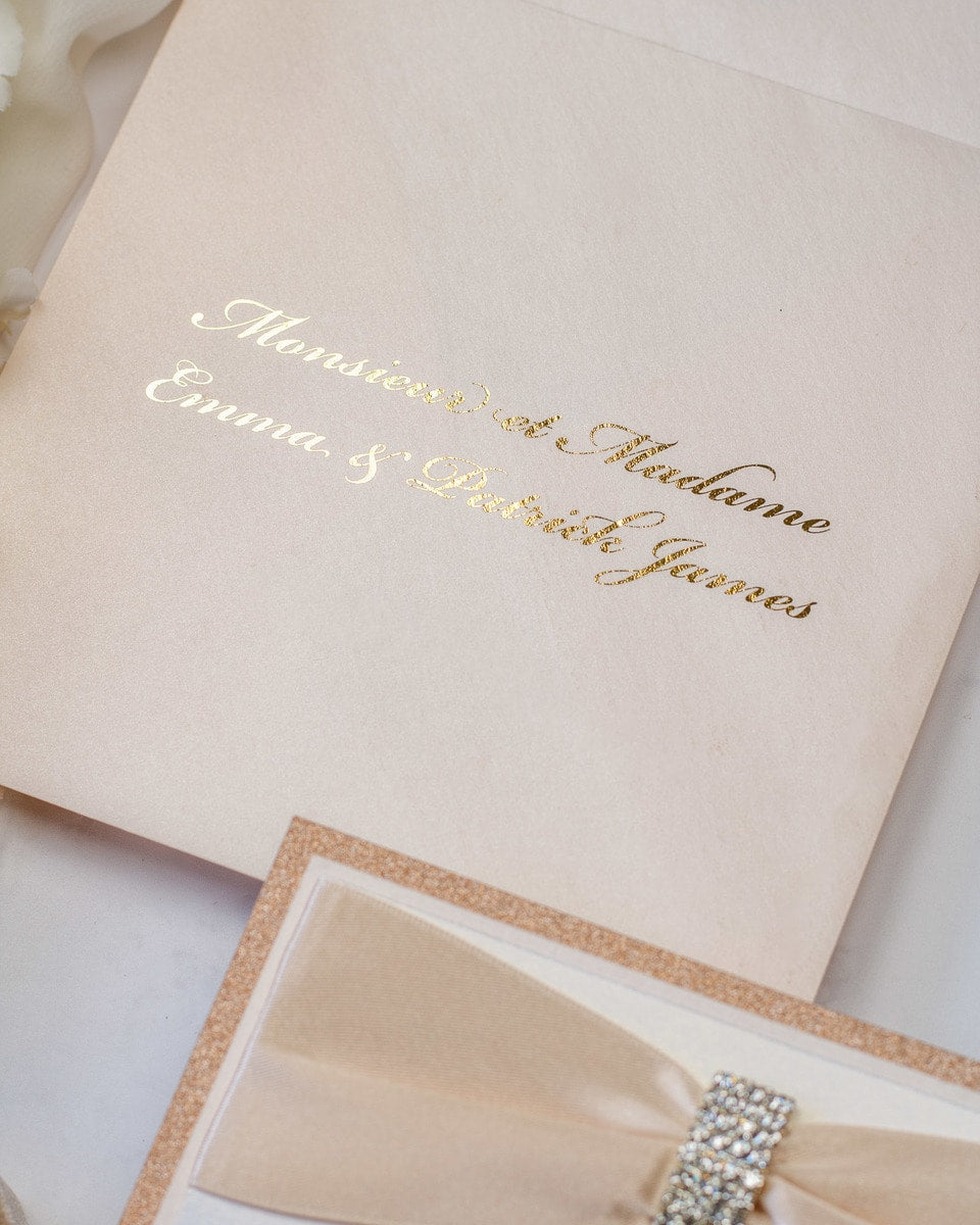 Myosotis - Faire - part - Faire - part seul - Sans enveloppe - Luxe Carterie Studio