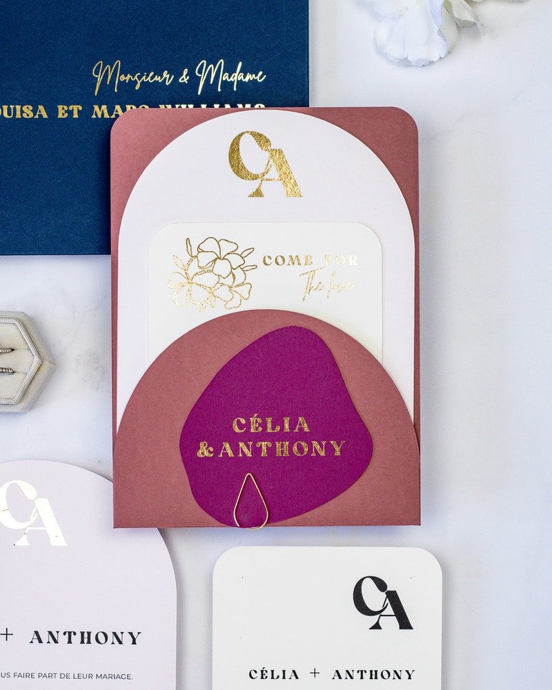 Nacre - Echantillon - Faire - part - Luxe Carterie Studio