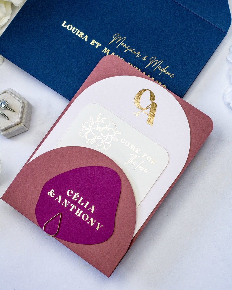 Nacre - Echantillon - Faire - part - Luxe Carterie Studio
