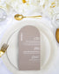 "Nessa" - Menu de mariage chic et élégant avec dorure or pour réception de mariage – Papeterie de mariage - Wedding stationery - Création Luxe Carterie Studio