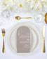 "Nessa" - Menu de mariage chic et élégant avec dorure or pour réception de mariage – Papeterie de mariage - Wedding stationery - Création Luxe Carterie Studio