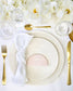 "Noa - Marque-place" – Marque-place chic, élégant et romantique avec dorure or pour réception de mariage – Papeterie de mariage - Wedding stationery - Création Luxe Carterie Studio