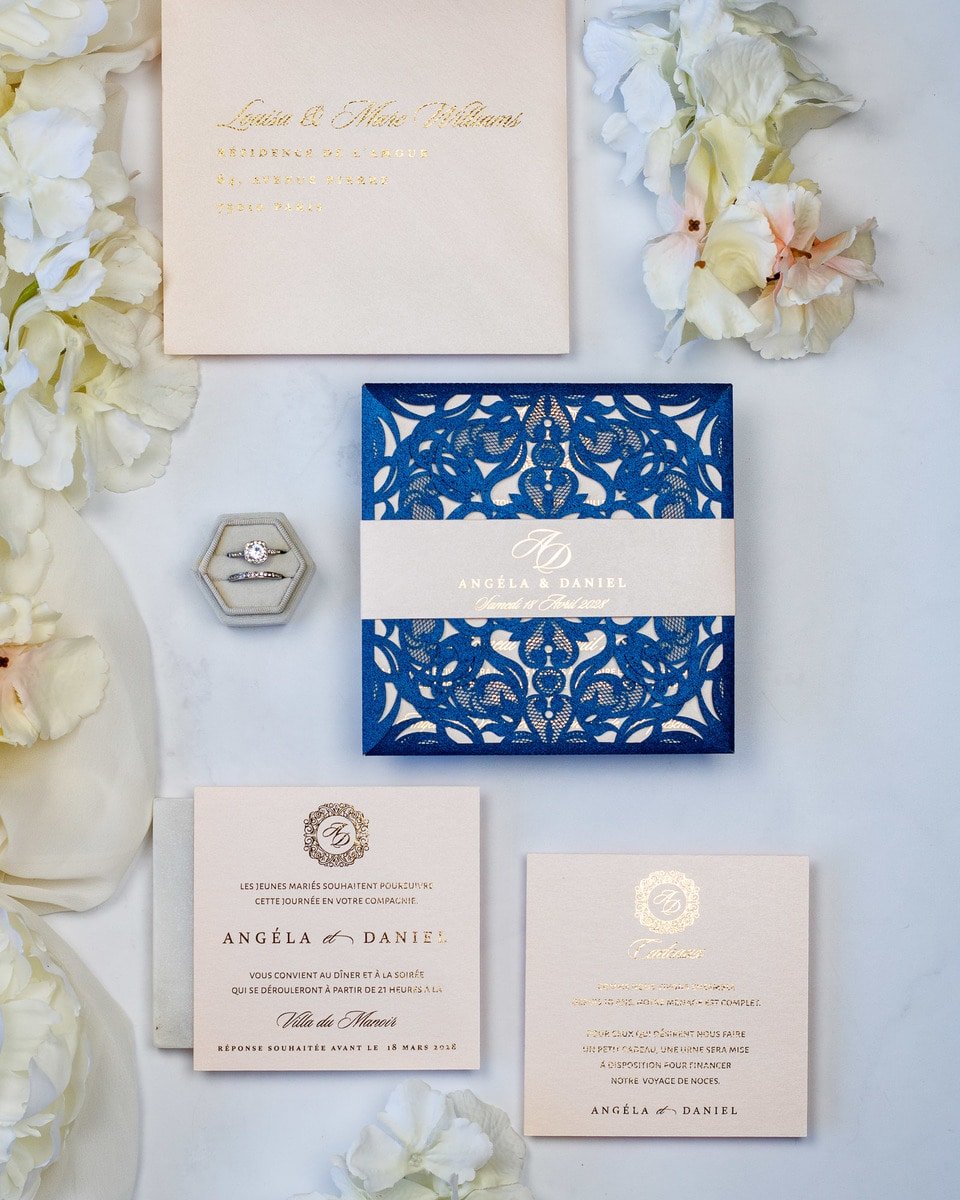 Oeillet - Faire - part - Faire - part seul - Sans enveloppe - Luxe Carterie Studio