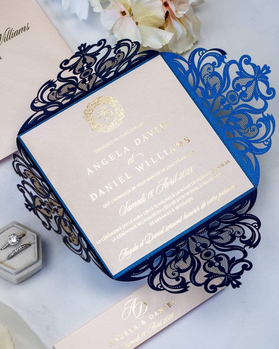 Oeillet - Faire - part - Faire - part seul - Sans enveloppe - Luxe Carterie Studio
