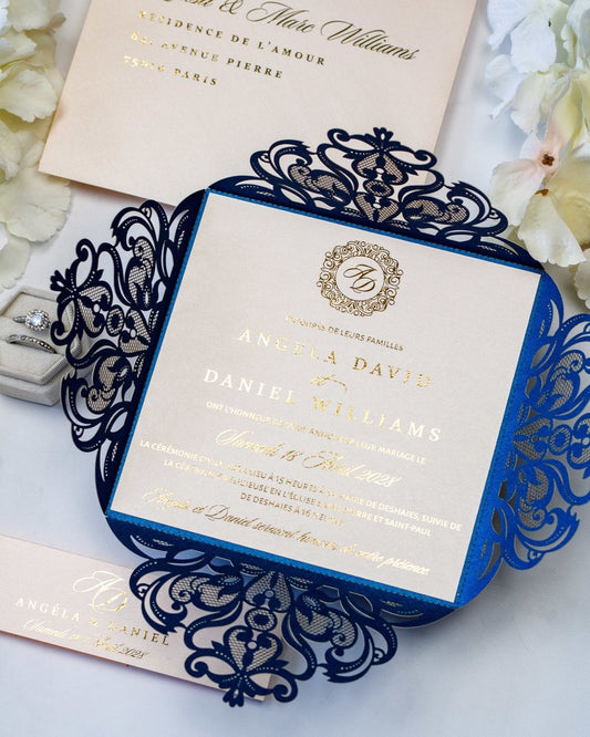 Oeillet - Faire - part - Faire - part seul - Sans enveloppe - Luxe Carterie Studio