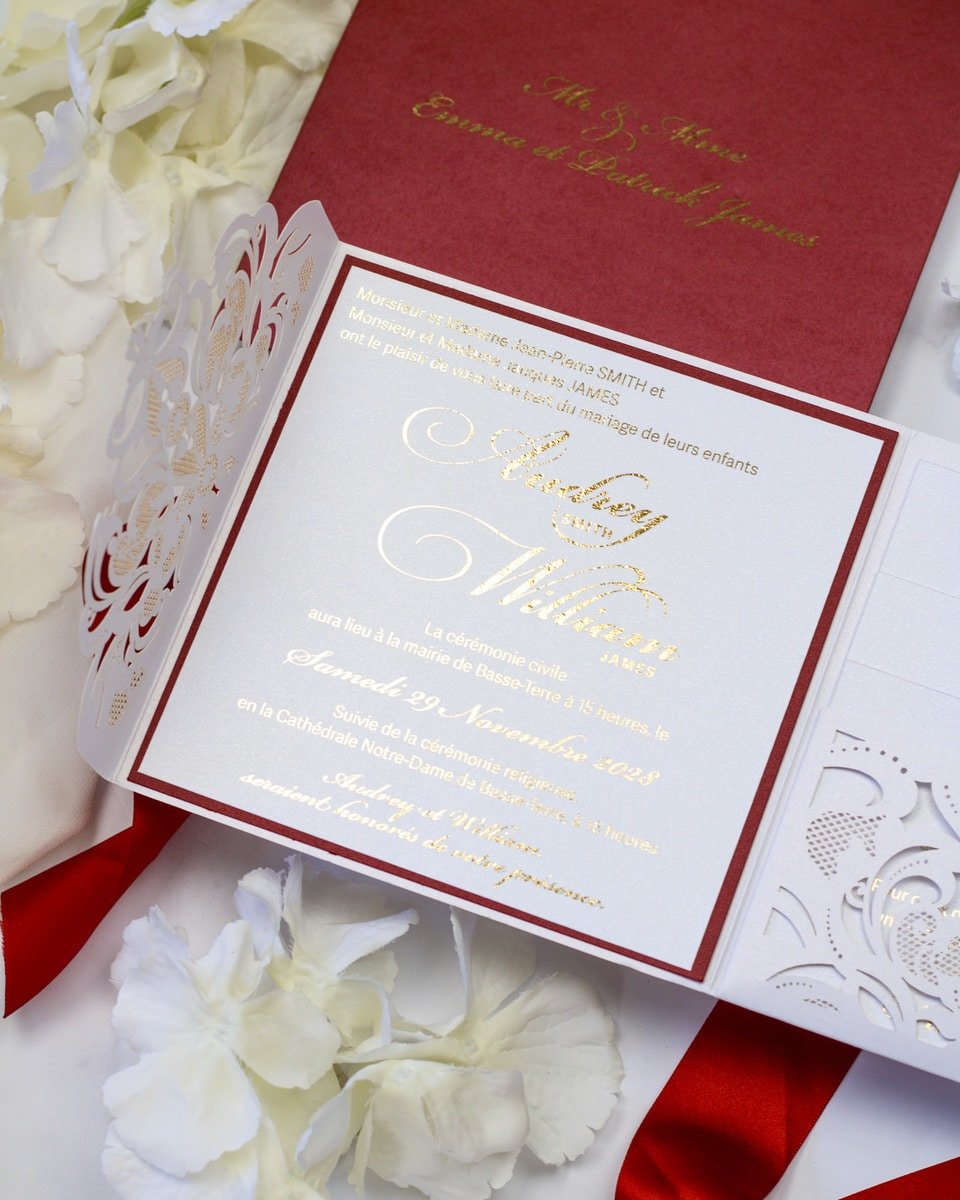 Olivia - Echantillon - Faire - part - Luxe Carterie Studio