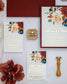 "Opaline" - Faire-part de mariage fleuris élégant et romantique avec dorure or - Wedding stationery - Création Luxe Carterie Studio