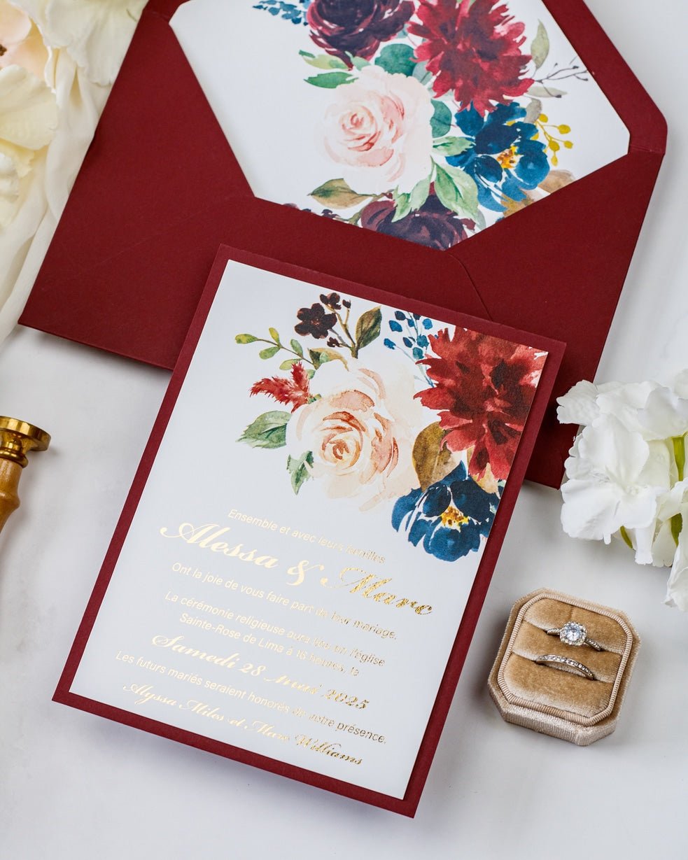 Opaline - Echantillon - Faire - part - Luxe Carterie Studio