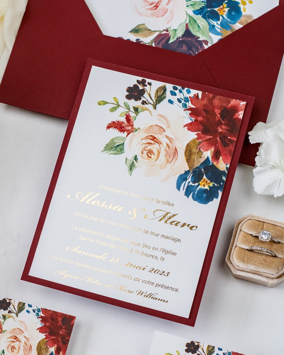 Opaline - Echantillon - Faire - part - Luxe Carterie Studio