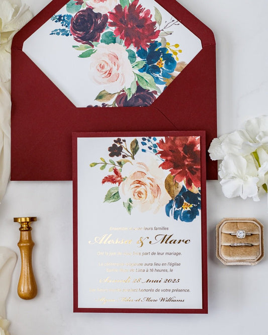 Opaline - Echantillon - Faire - part - Luxe Carterie Studio