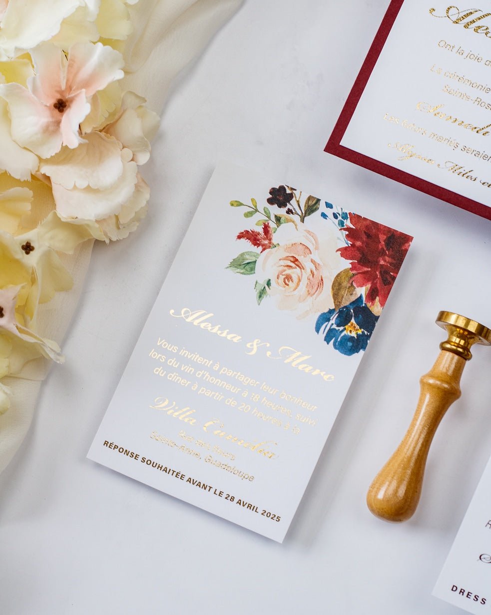 Opaline - Echantillon - Faire - part - Luxe Carterie Studio