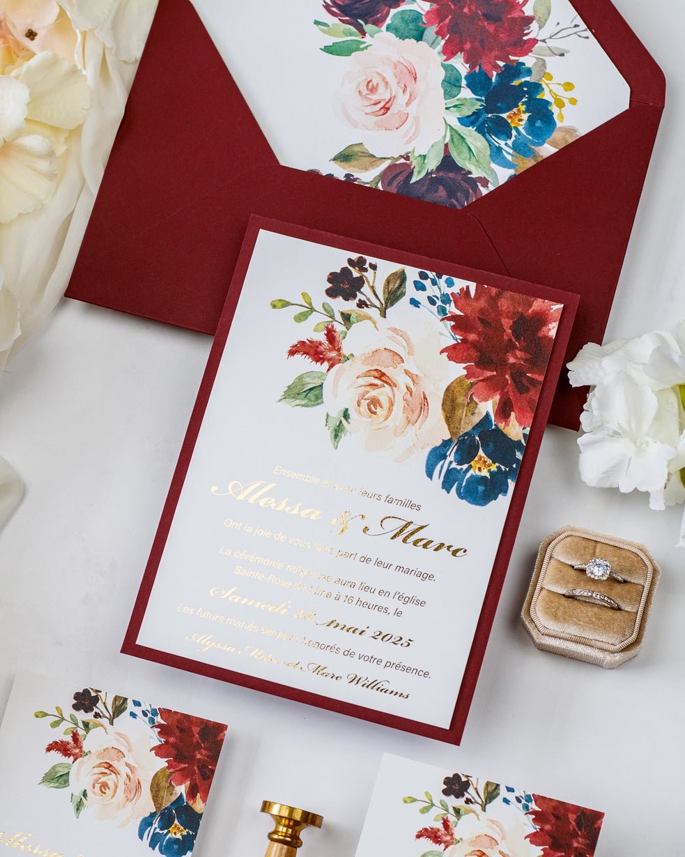 Opaline - Echantillon - Faire - part - Luxe Carterie Studio