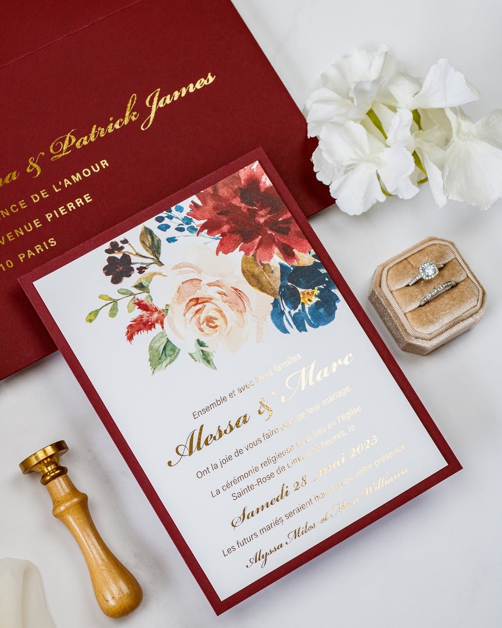 Opaline - Echantillon - Faire - part - Luxe Carterie Studio