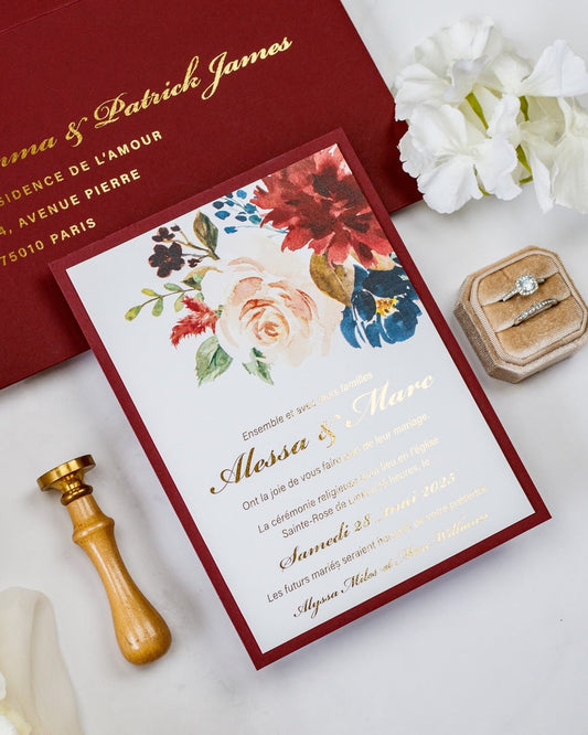 Opaline - Echantillon - Faire - part - Luxe Carterie Studio