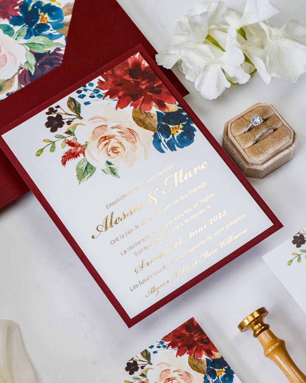Opaline - Echantillon - Faire - part - Luxe Carterie Studio