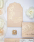"Oriane" - Faire-part de mariage chic, élégant et romantique avec dorure or - Wedding stationery - Création Luxe Carterie Studio