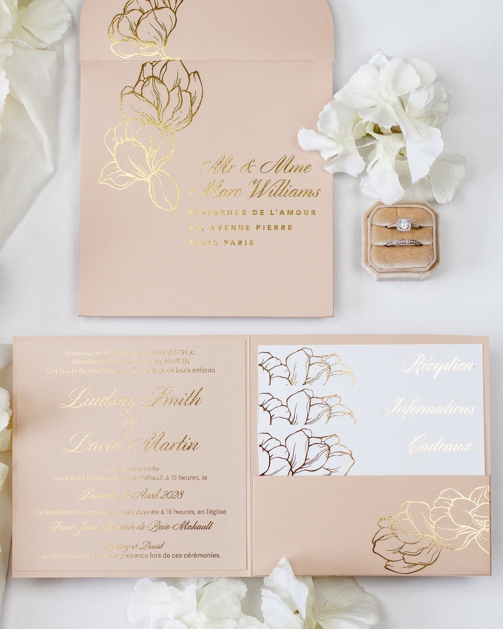 Oriane - Echantillon - Faire - part - Luxe Carterie Studio