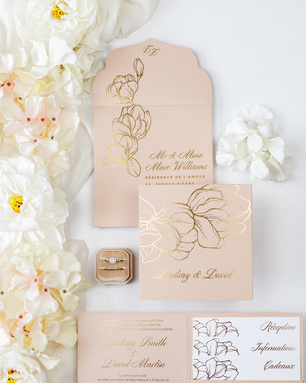 Oriane - Echantillon - Faire - part - Luxe Carterie Studio