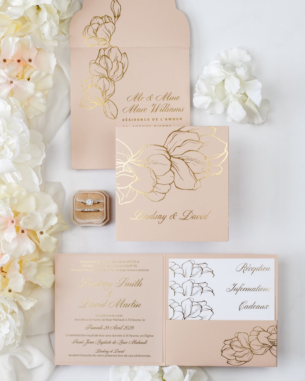 Oriane - Echantillon - Faire - part - Luxe Carterie Studio