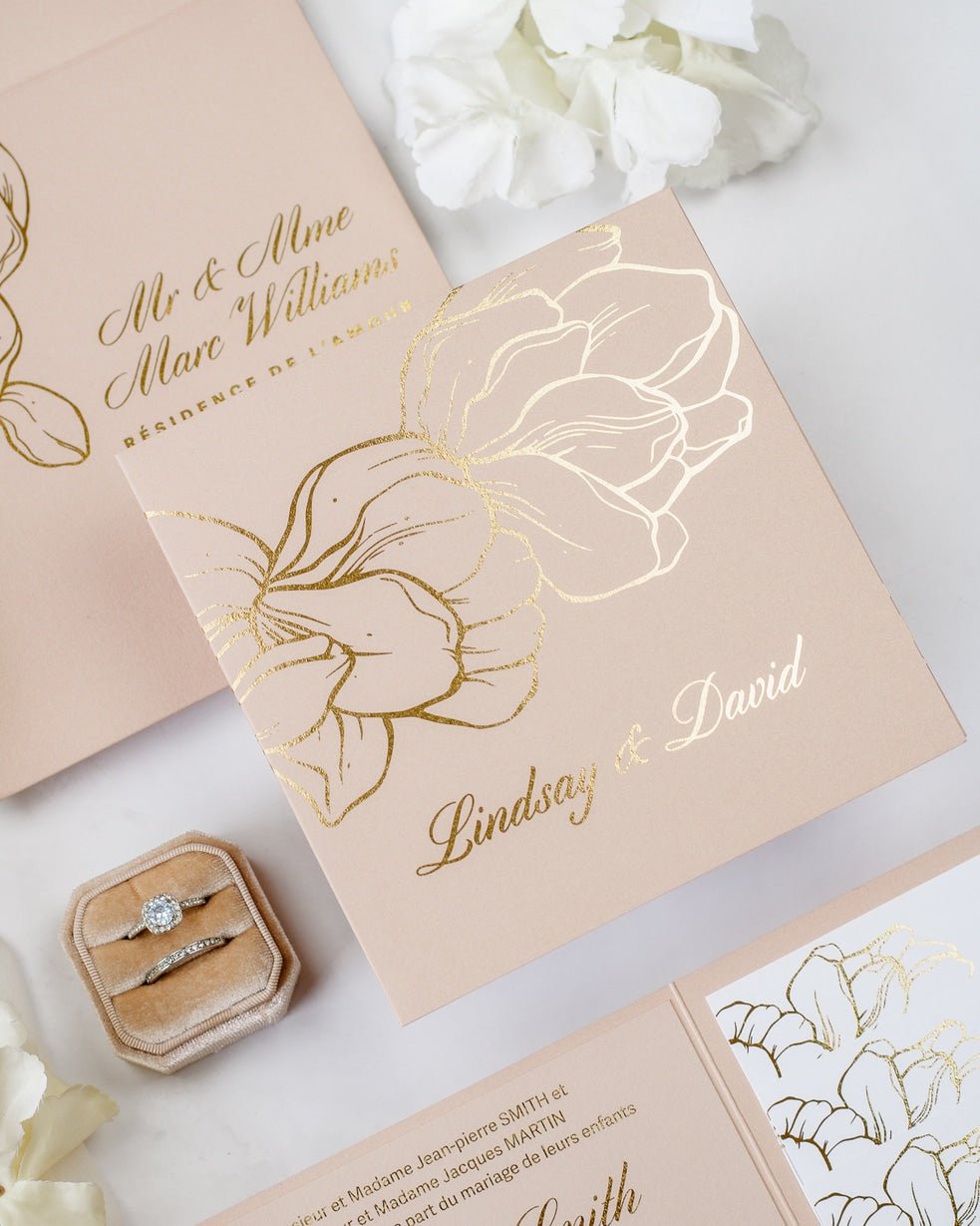 Oriane - Echantillon - Faire - part - Luxe Carterie Studio
