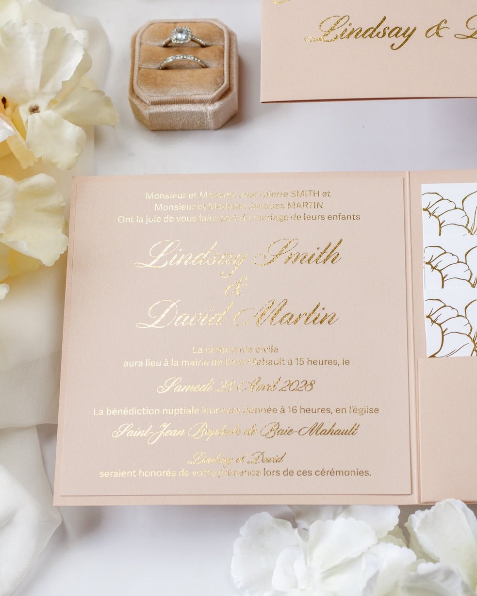 Oriane - Echantillon - Faire - part - Luxe Carterie Studio