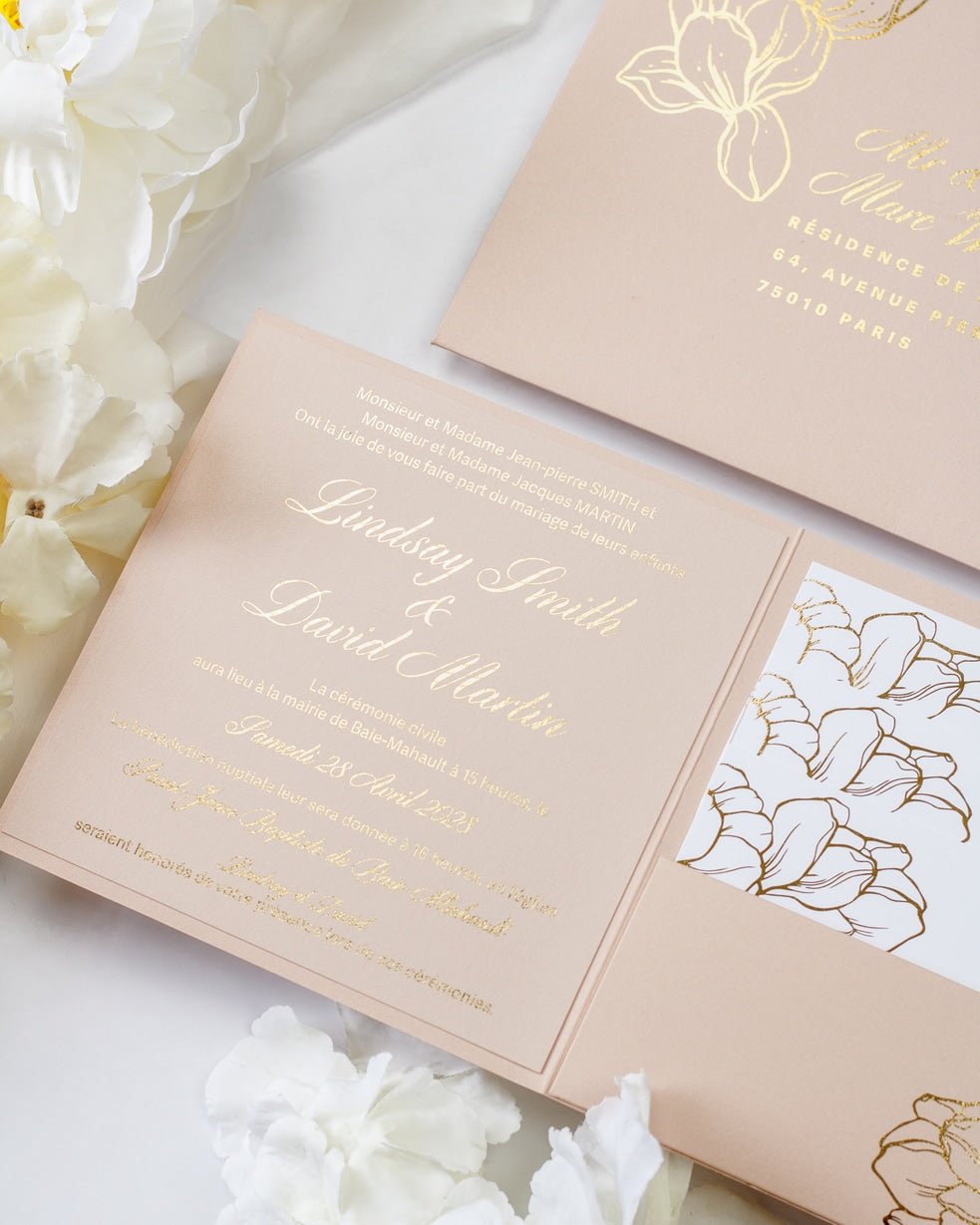 Oriane - Echantillon - Faire - part - Luxe Carterie Studio