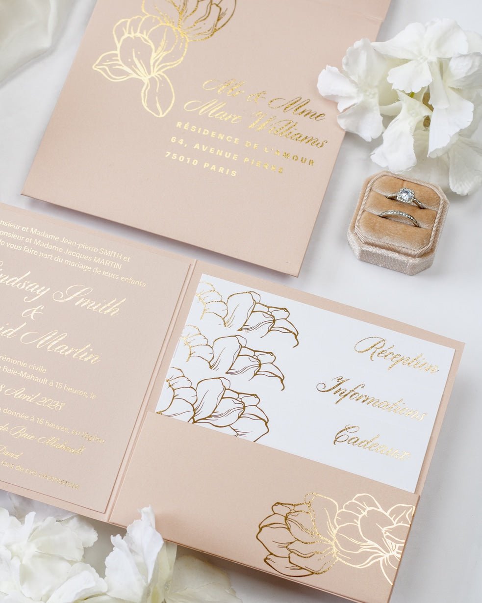 Oriane - Echantillon - Faire - part - Luxe Carterie Studio