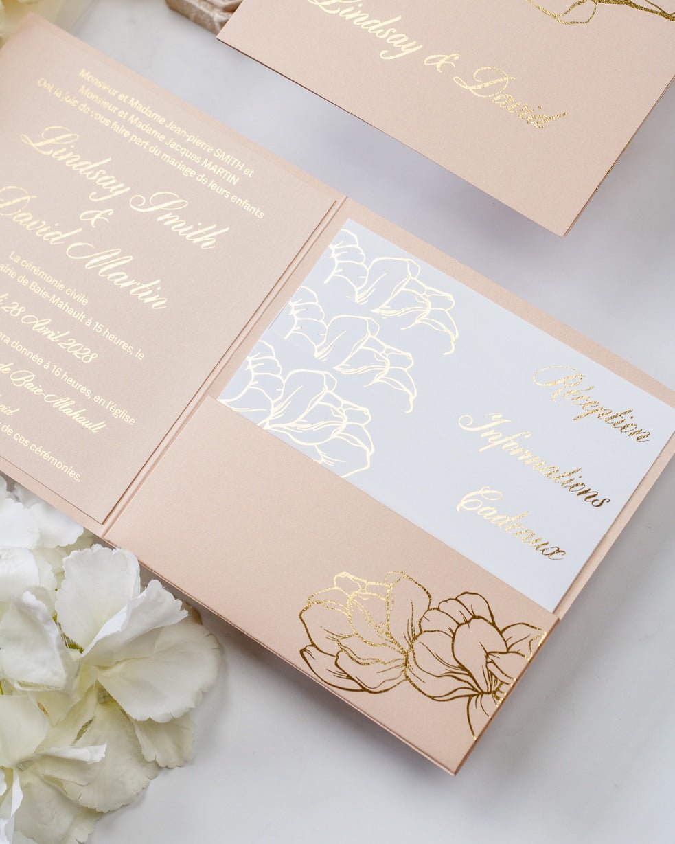 Oriane - Echantillon - Faire - part - Luxe Carterie Studio