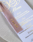 Oriane - menu & marque - place ruban - Menu - Luxe Carterie Studio