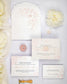 "Parme" - Faire-part de mariage fleuris élégant et romantique avec dorure or et wax seal – Wedding stationery - Création Luxe Carterie Studio